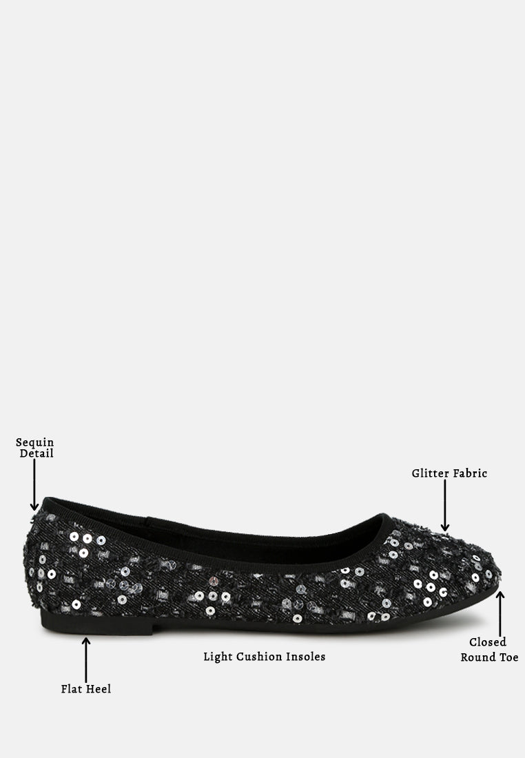 sequin ballet flats by rag#color_black