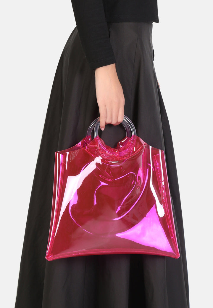 premium tote bag with round handles#color_fuchsia