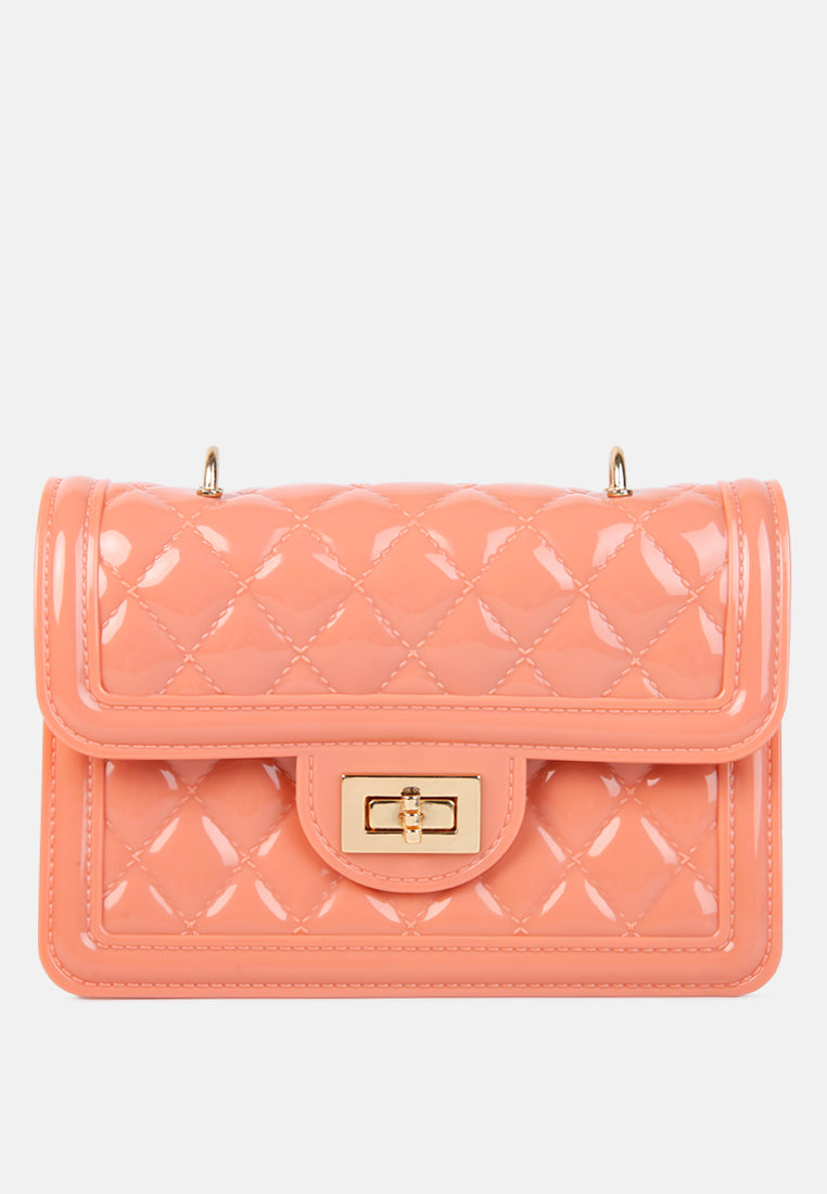 jelly quilted sling bag#color_pink