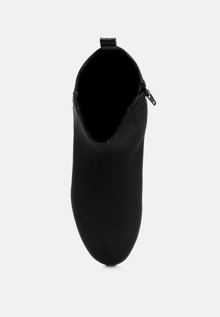 emol croc back panel chelsea boots#color_black