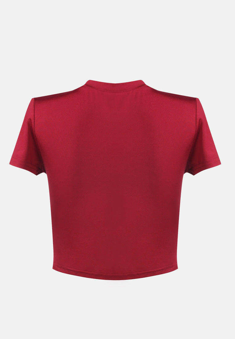 casual line crew neck solid top by ruw#color_burgundy