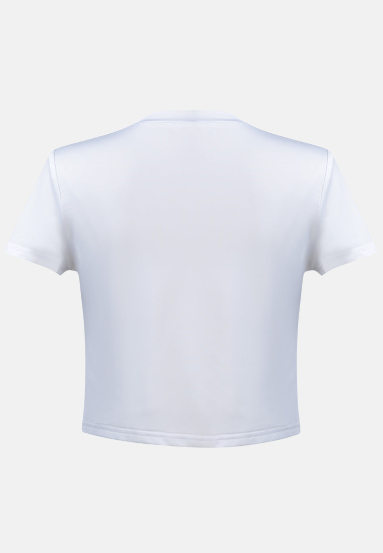 casual line crew neck solid top by ruw#color_white