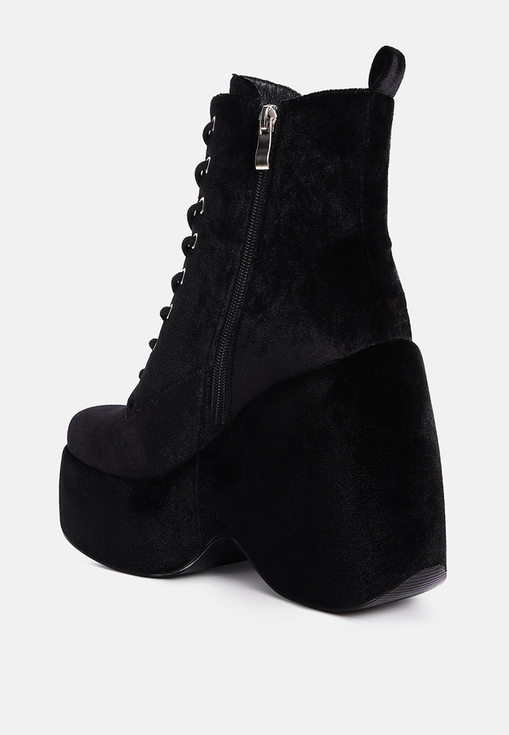 ashcan high platform velvet ankle boots by ruw#color_black