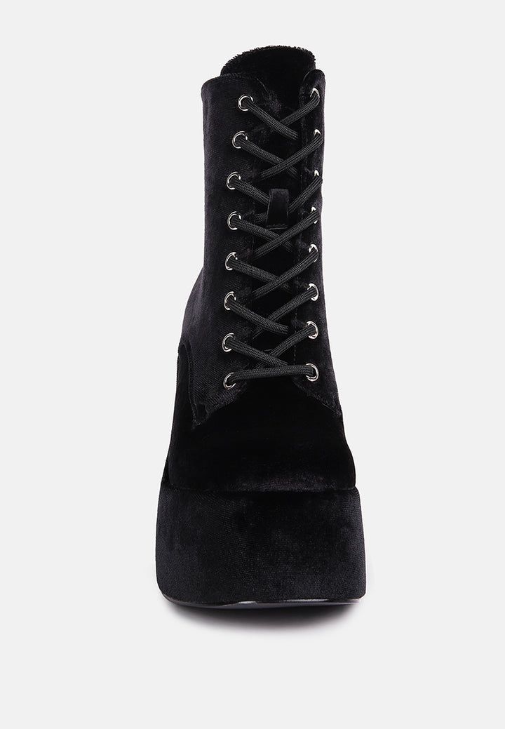 ashcan high platform velvet ankle boots by ruw#color_black