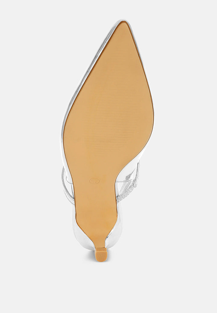 sandalias abloom con tacón de gatito y tira trasera#color_silver