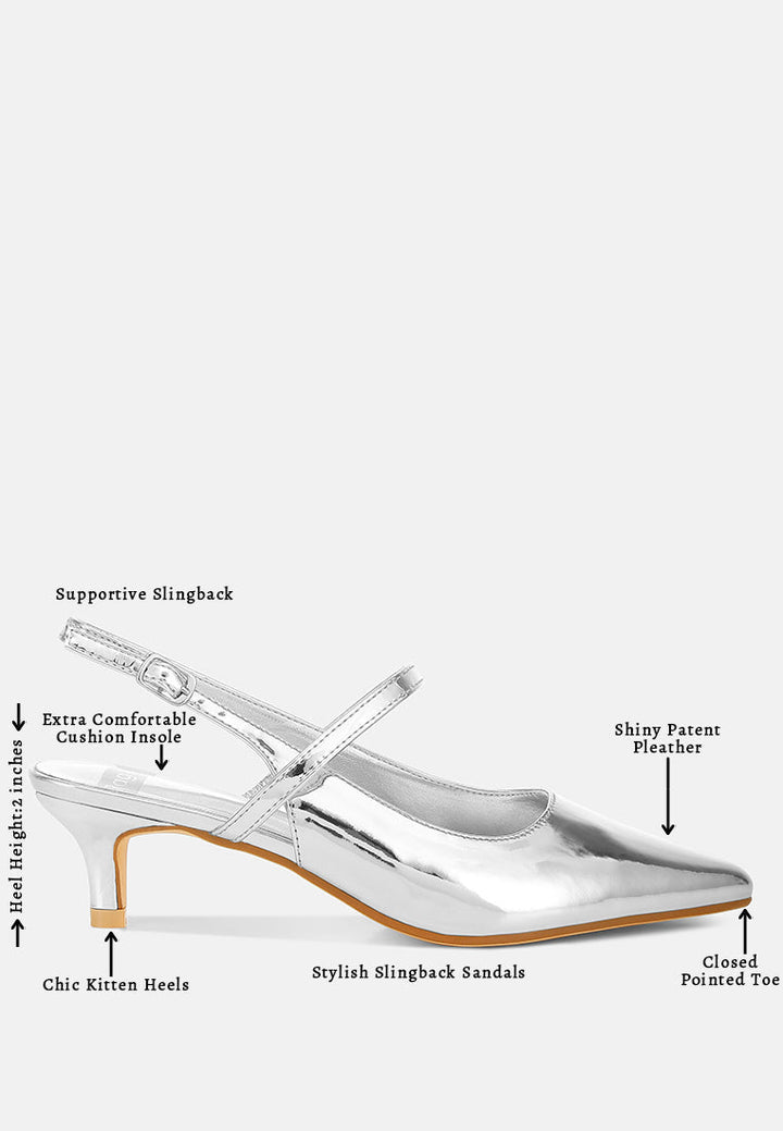 sandalias abloom con tacón de gatito y tira trasera#color_silver