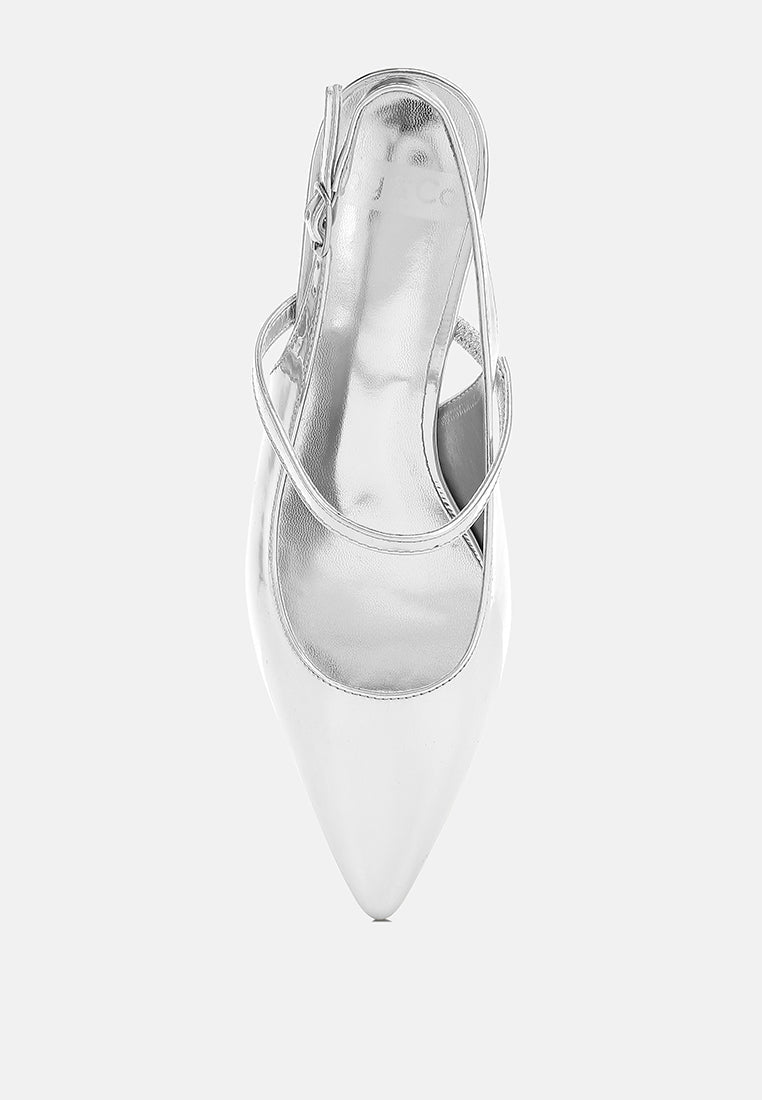 sandalias abloom con tacón de gatito y tira trasera#color_silver