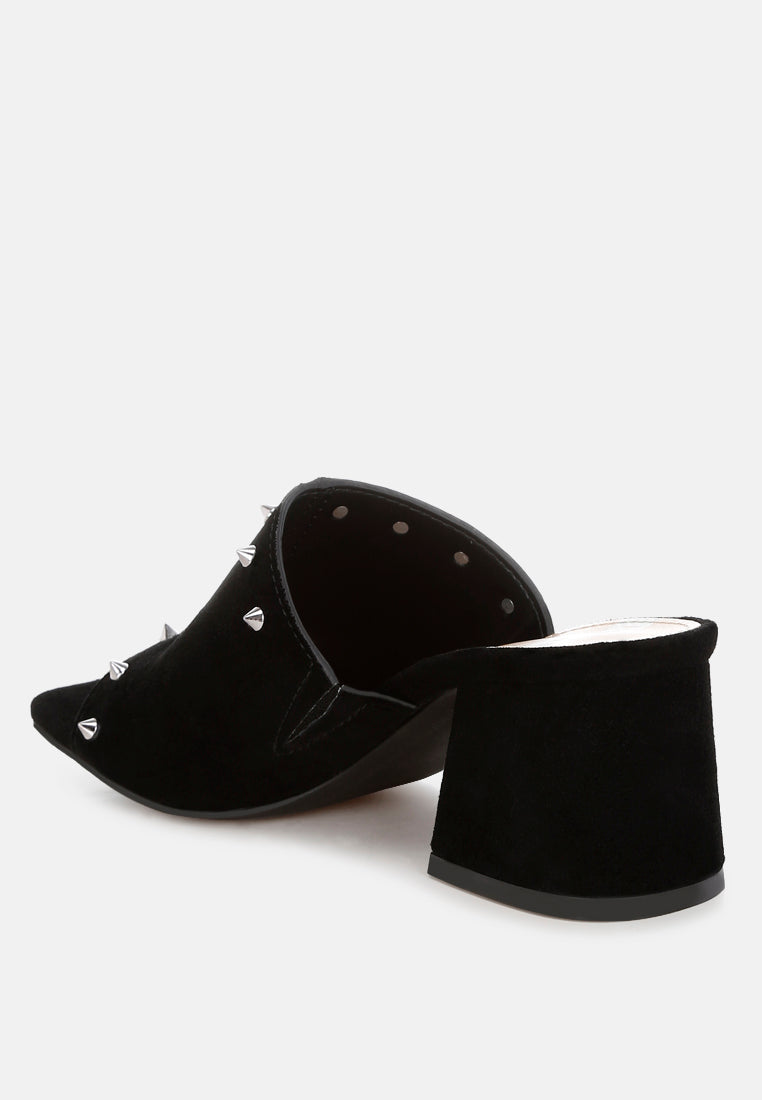 Zapatillas sin cordones de piel de ante auténtica Agape#color_black