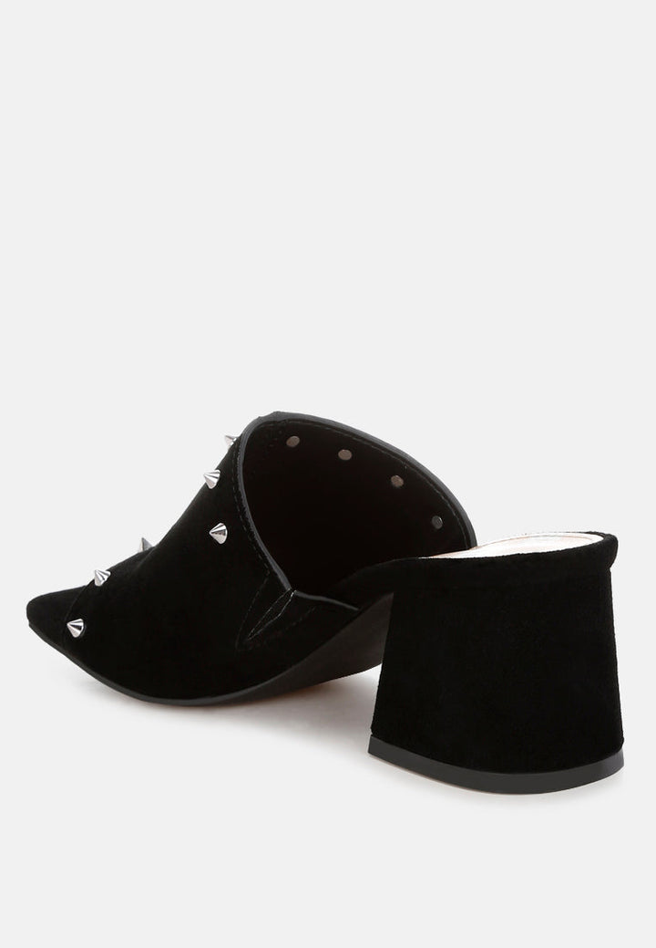 Zapatillas sin cordones de piel de ante auténtica Agape#color_black