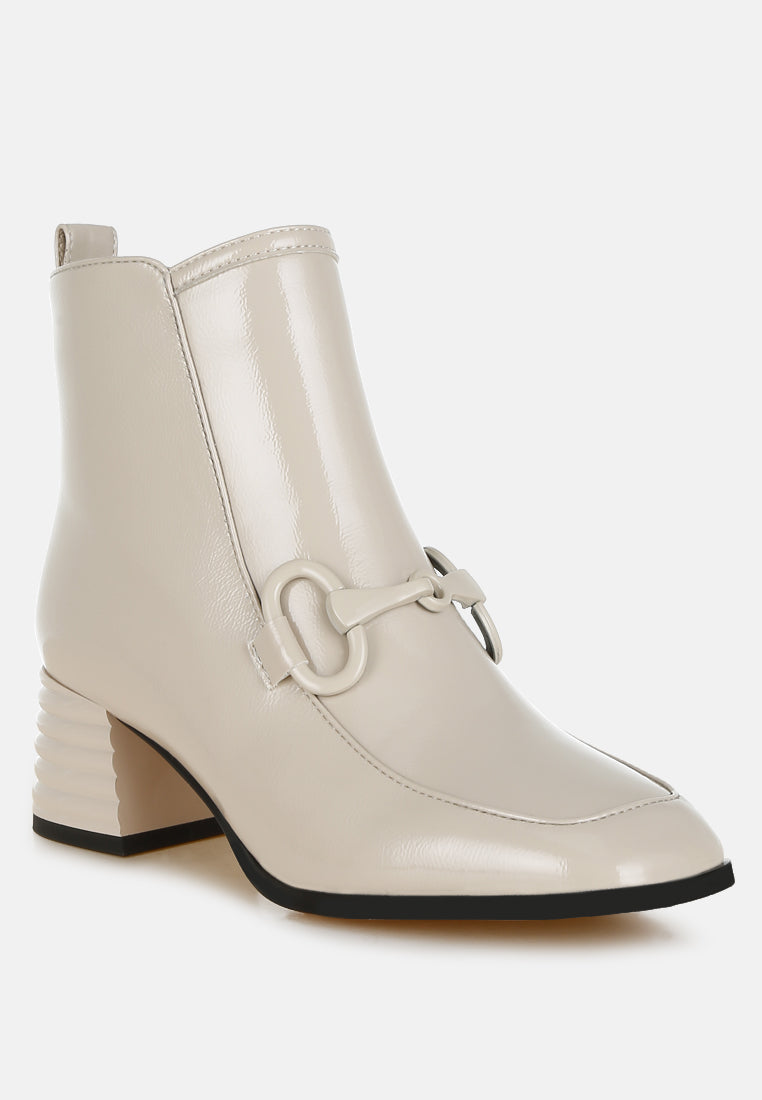 textured block heel ankle boots by rag#color_beige