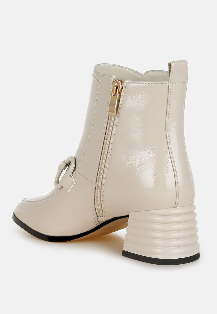 textured block heel ankle boots by rag#color_beige