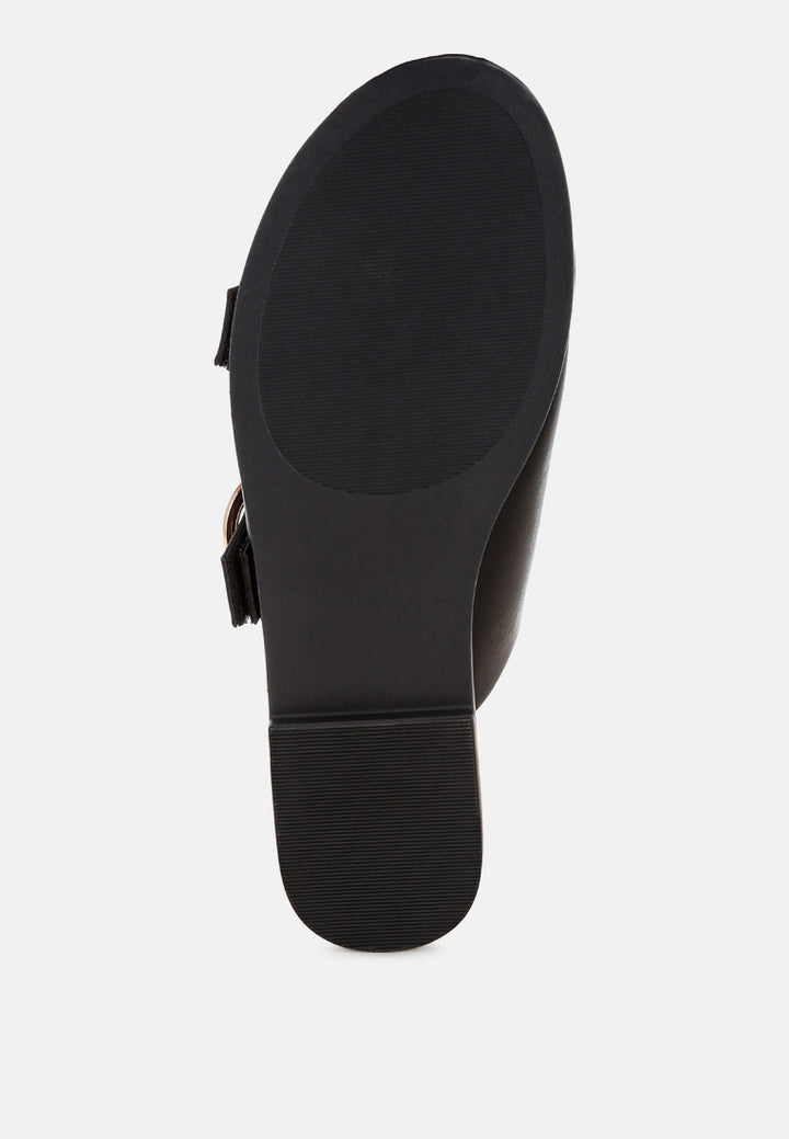 amahi dual strap slip-on flats by ft#color_black