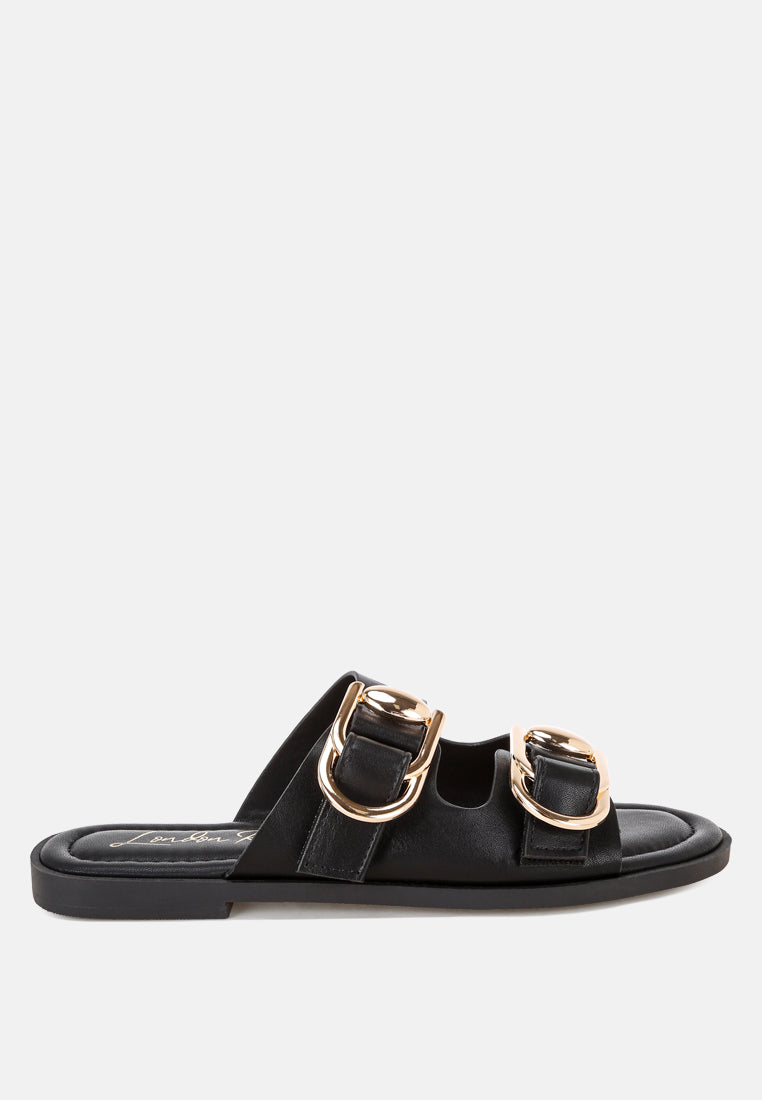 amahi dual strap slip-on flats by ft#color_black