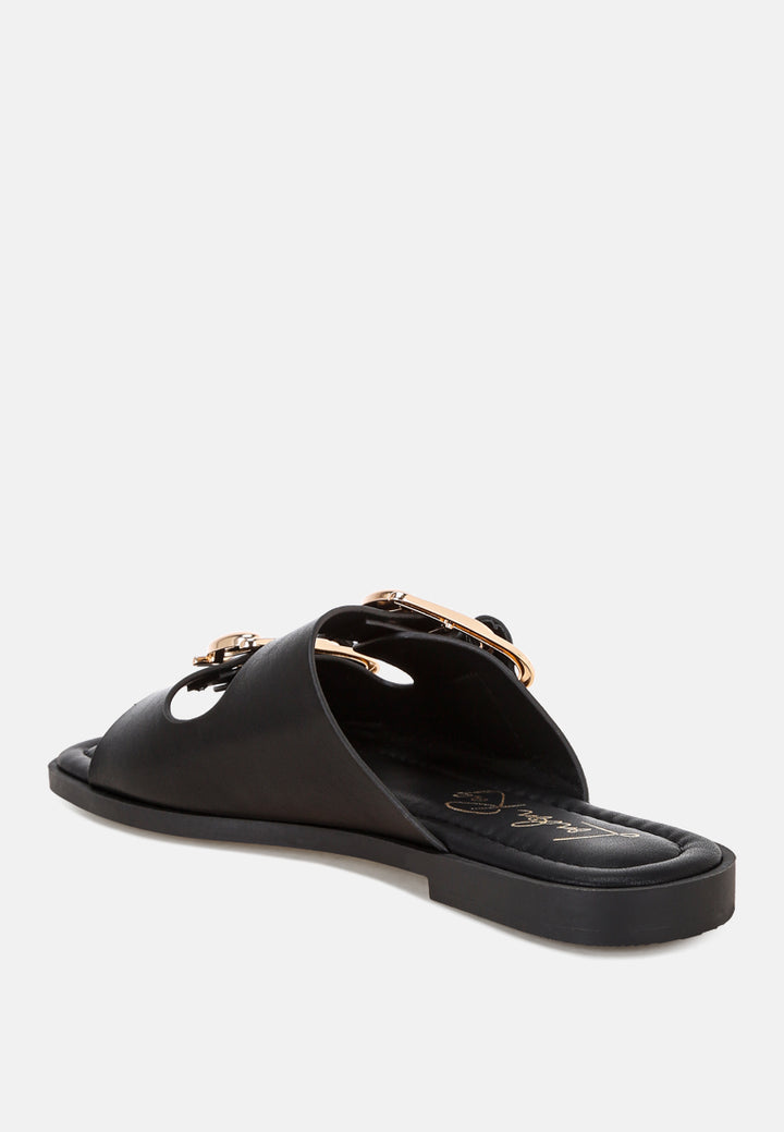 amahi dual strap slip-on flats by ft#color_black