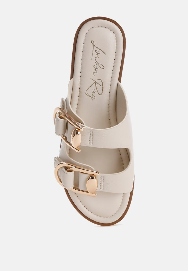 amahi dual strap slip-on flats by ft#color_Ivory