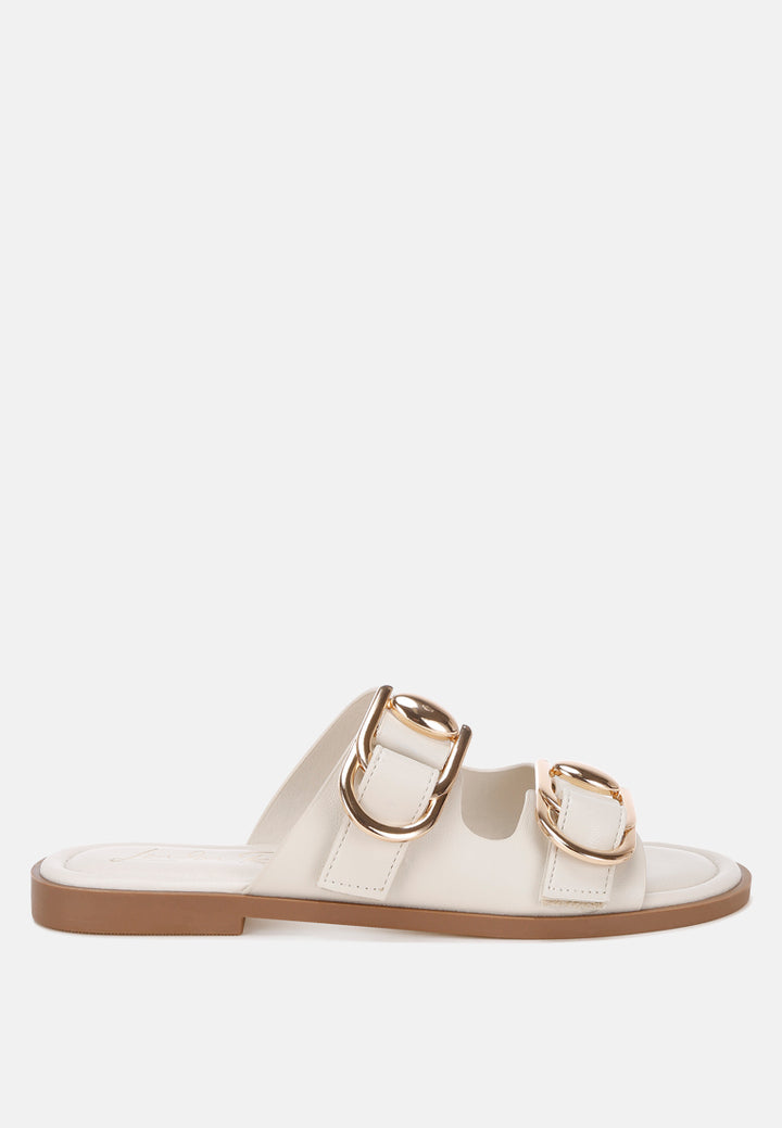amahi dual strap slip-on flats by ft#color_Ivory