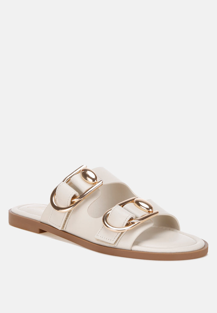 amahi dual strap slip-on flats by ft#color_Ivory