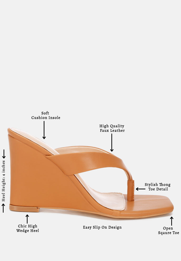 amilta square toe thong heels#color_tan-smooth