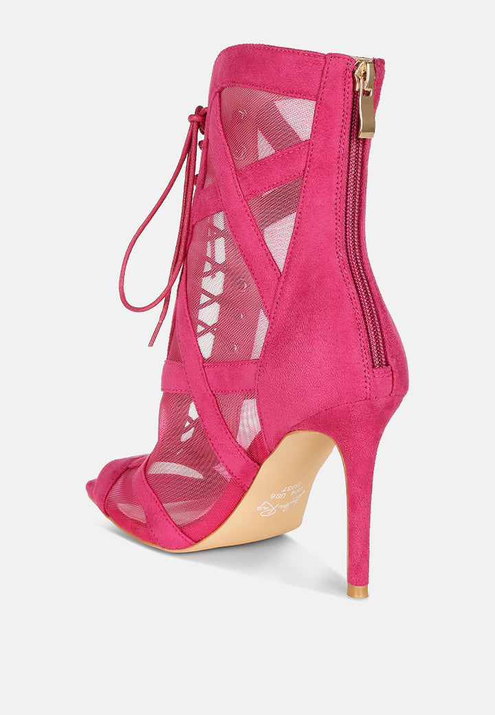 anarki mesh lace-up ankle boots#color_fuchsia