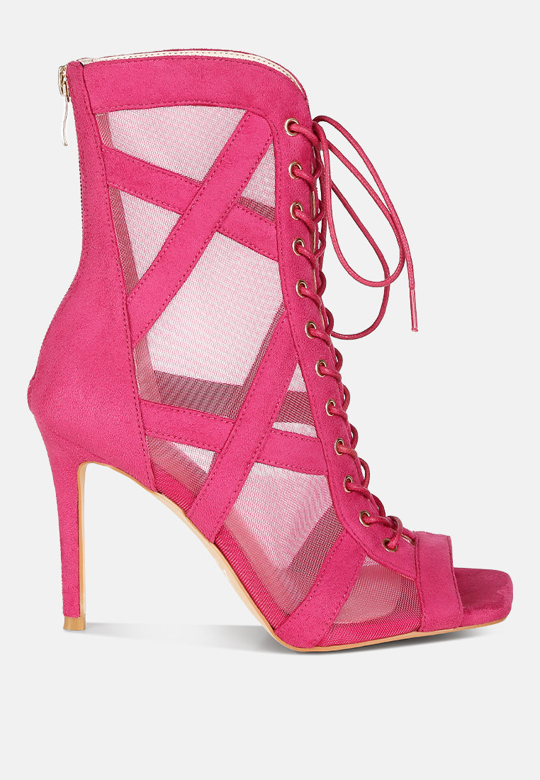 anarki mesh lace-up ankle boots#color_fuchsia