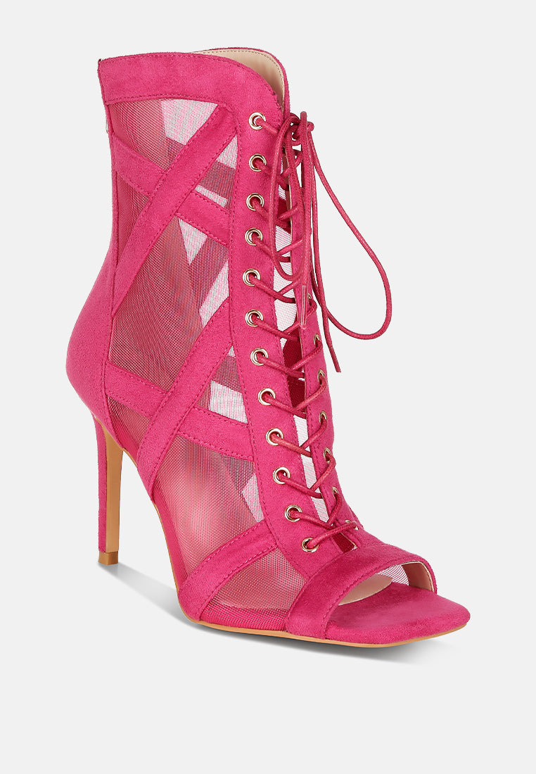 anarki mesh lace-up ankle boots#color_fuchsia