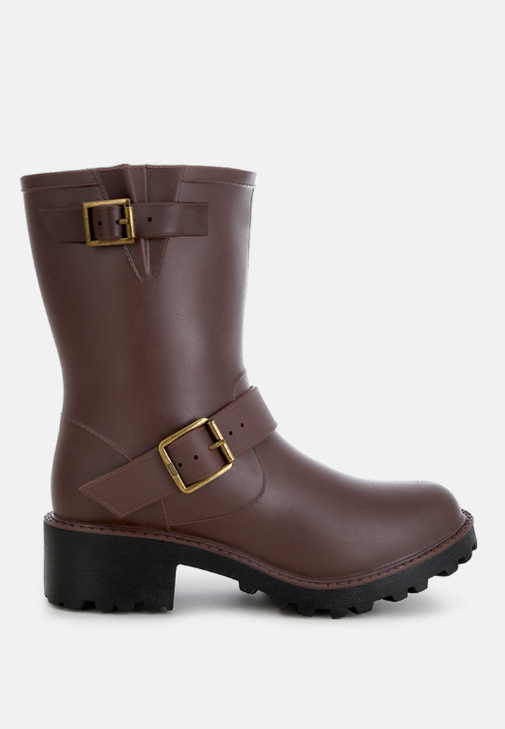 anong harness detail calf boots#color_brown