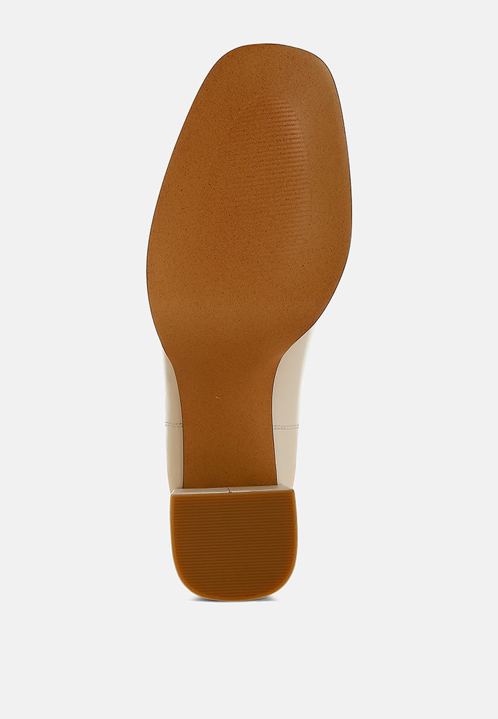 armada genuine leather square toe boots#color_off-white