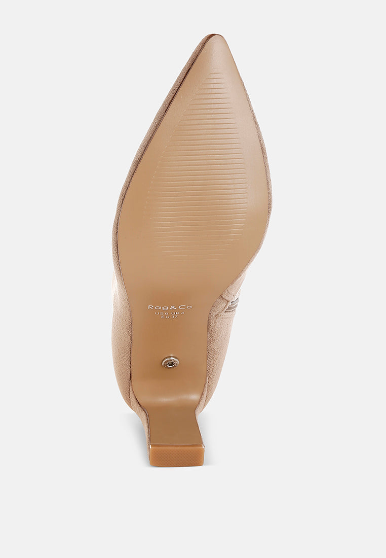 botas asagao con tiras de diamantes y pedrería#color_beige