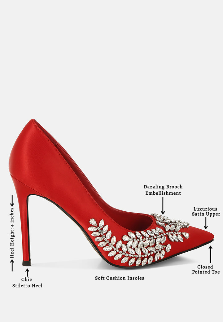 Zapatos de tacón de aguja de satén con adornos de diamantes de imitación ashlyn#color_red
