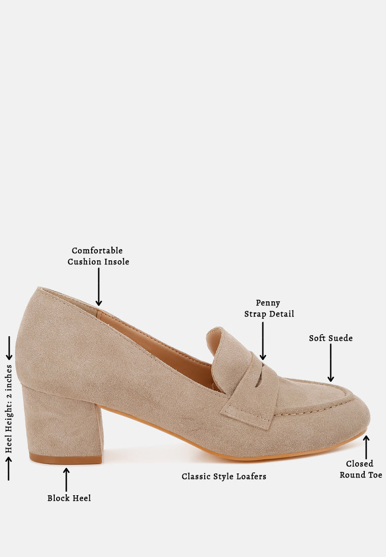mocasines astra de ante con tacón en bloque#color_sand