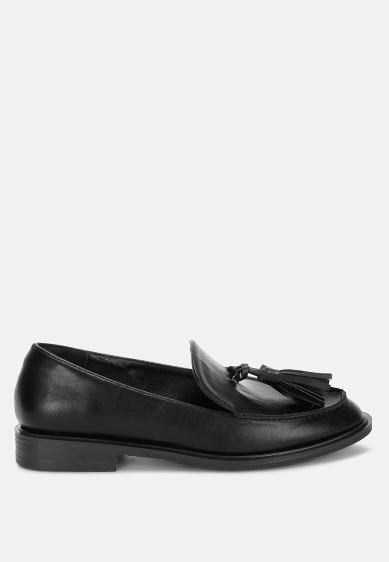 tassel detail loafers by ft#color_black