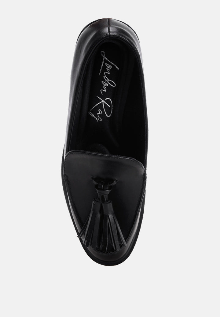 tassel detail loafers by ft#color_black
