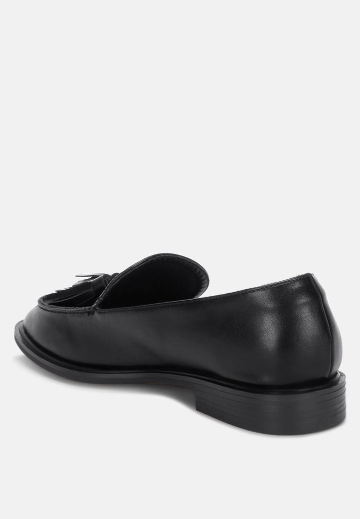 tassel detail loafers by ft#color_black