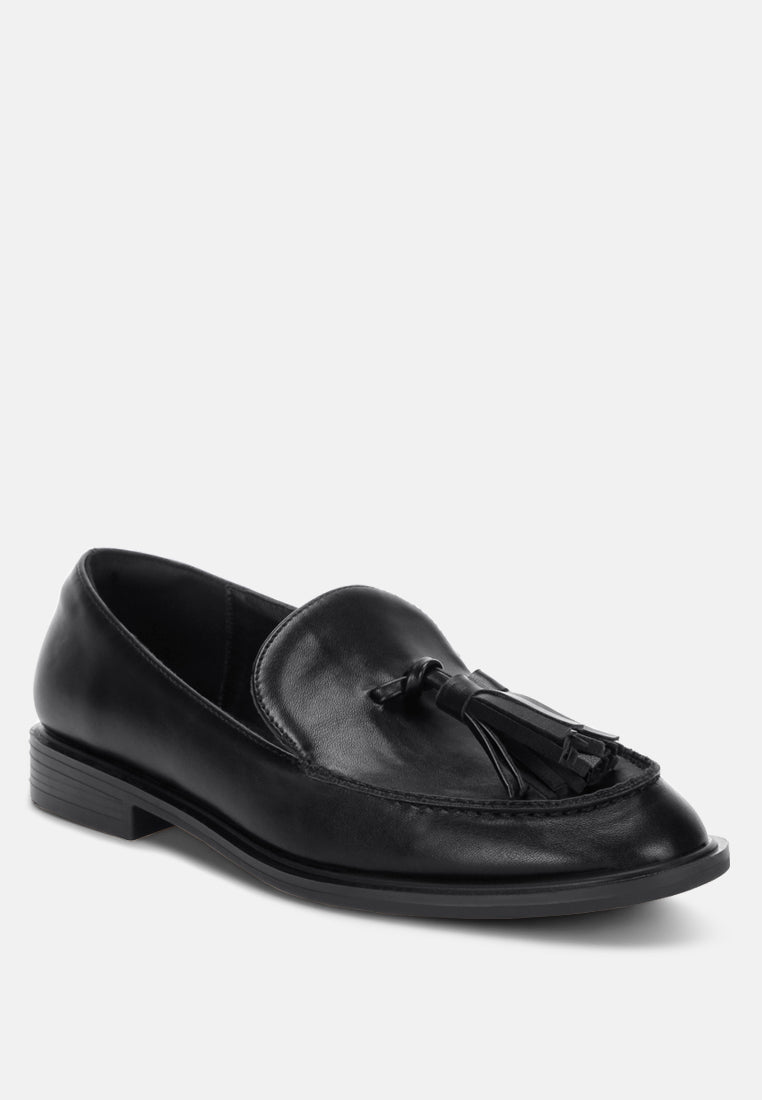 tassel detail loafers by ft#color_black