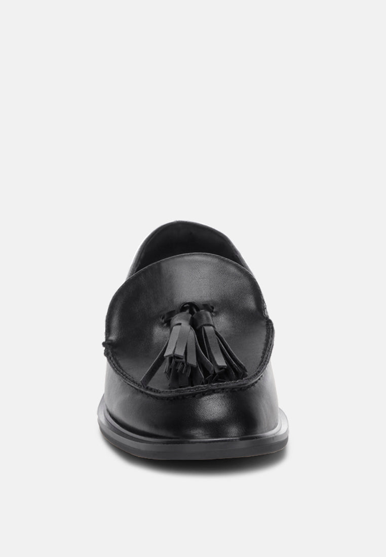 tassel detail loafers by ft#color_black