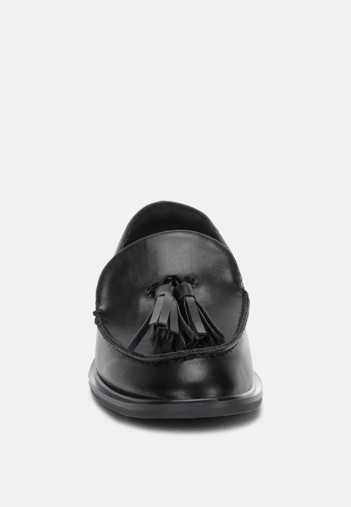 tassel detail loafers by ft#color_black