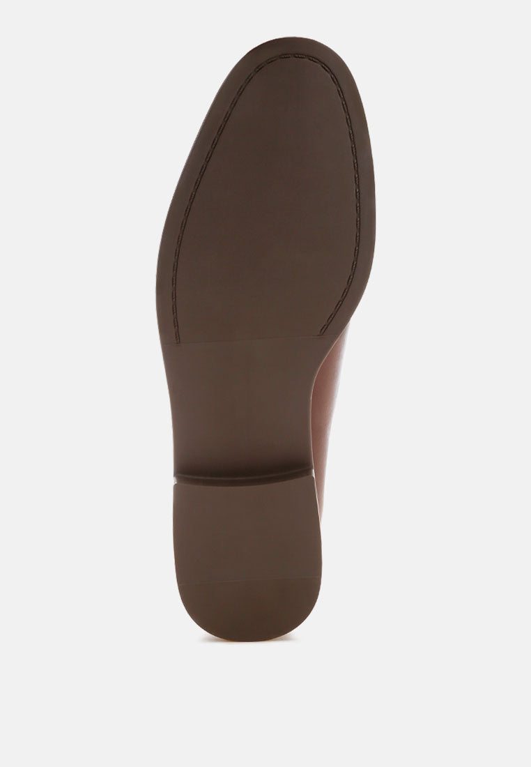 tassel detail loafers by ft#color_brown