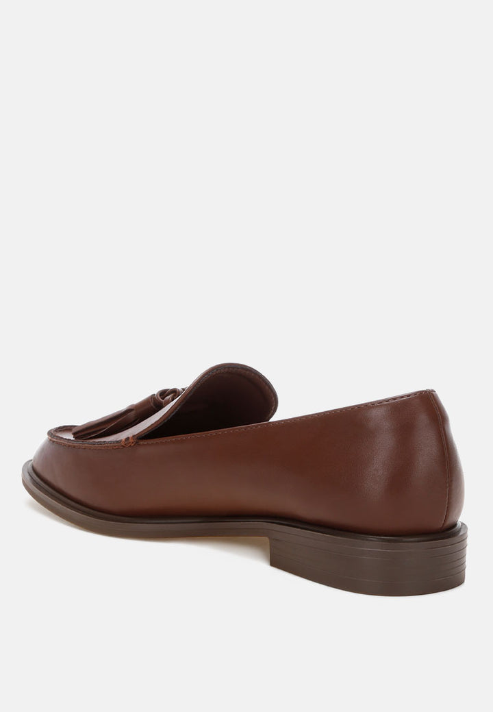 tassel detail loafers by ft#color_brown