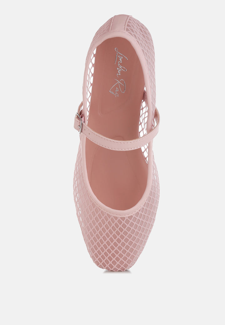 mesh mary jane flats by motes#color_pink