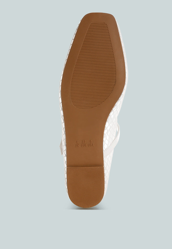 mesh mary jane flats by motes#color_white