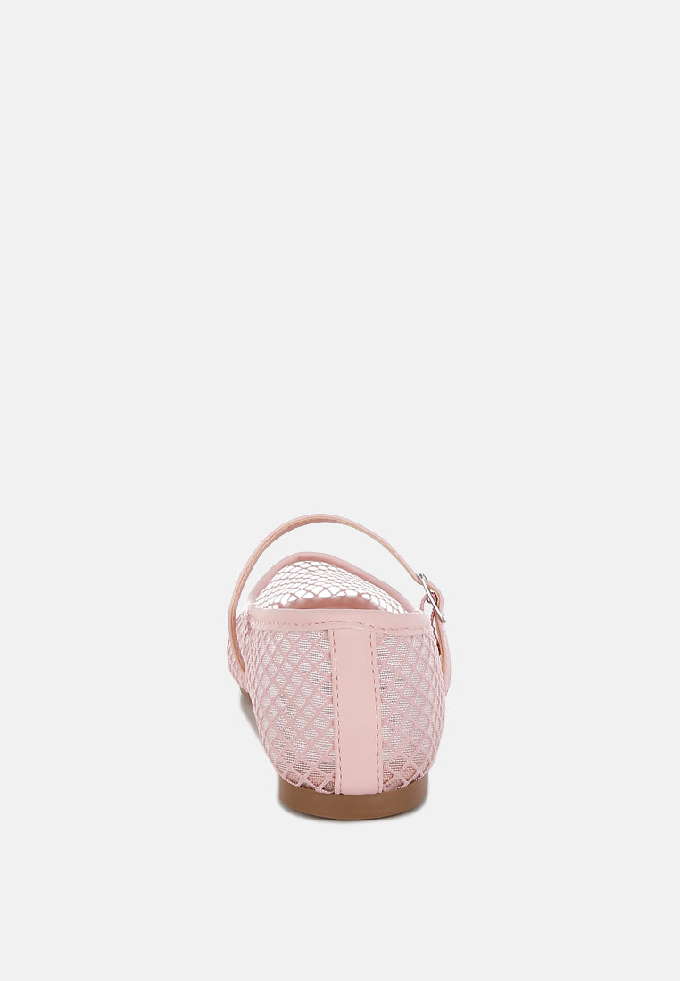 mesh mary jane flat by rag#color_pink