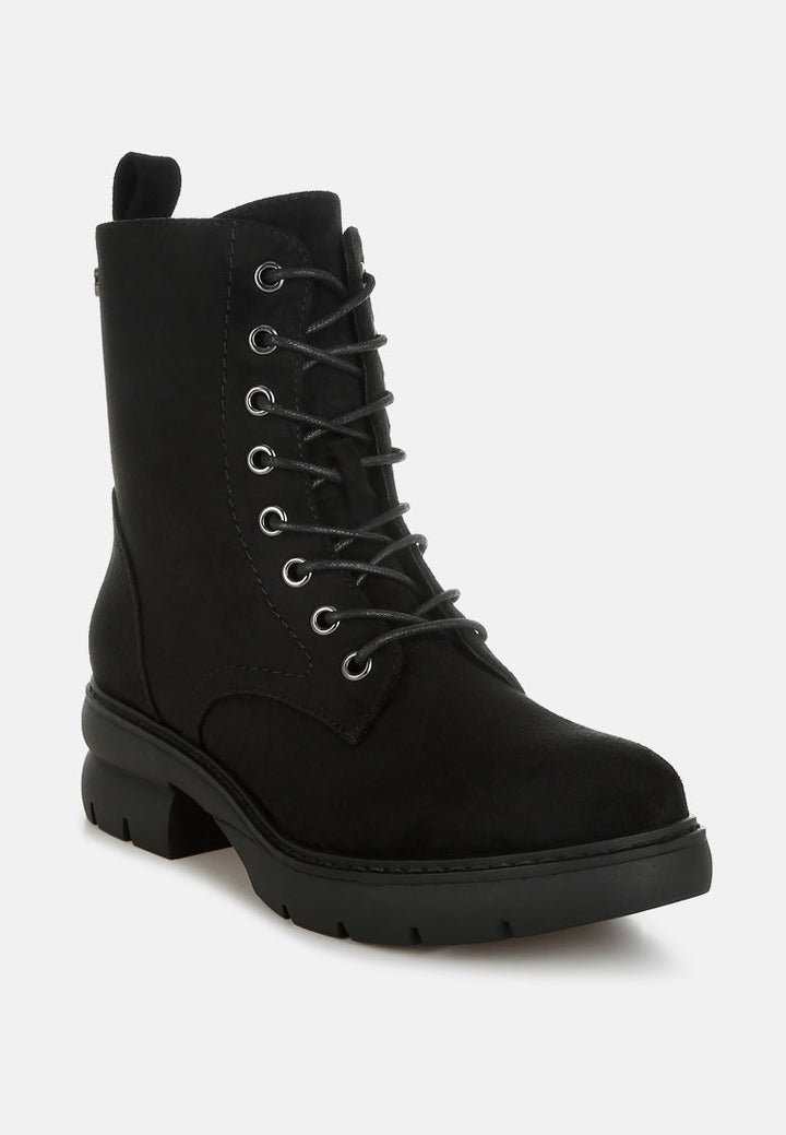lace up high ankle boots by mode#color_black