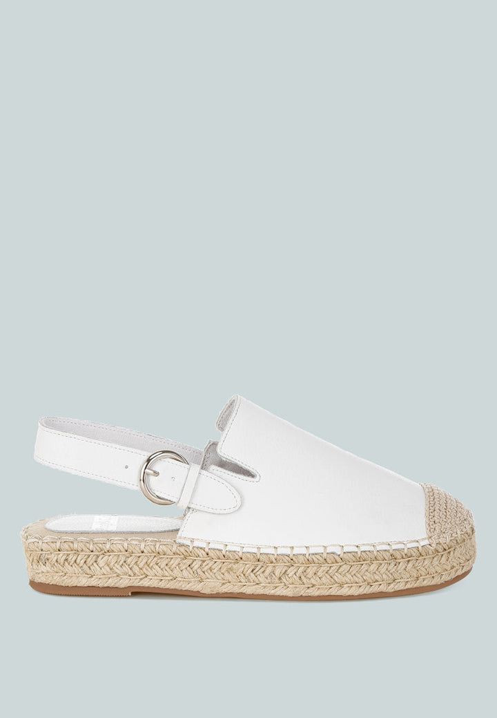 Sandalias alpargatas piel genuina azula#color_blanco