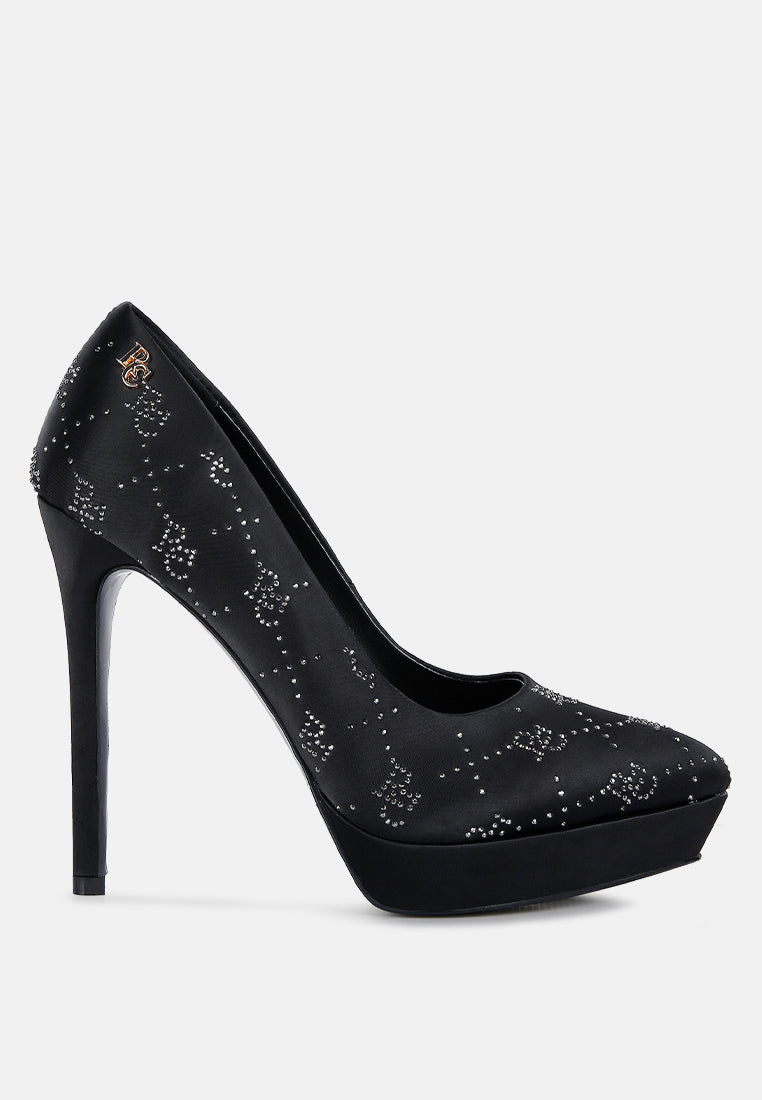 ballard monogram satin stiletto pumps by ruw#color_black