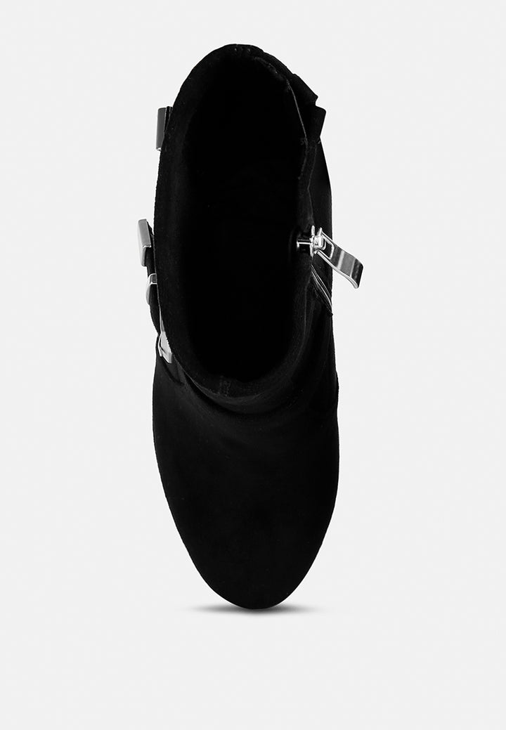 beaux high platform stiletto ankle boots#color_black