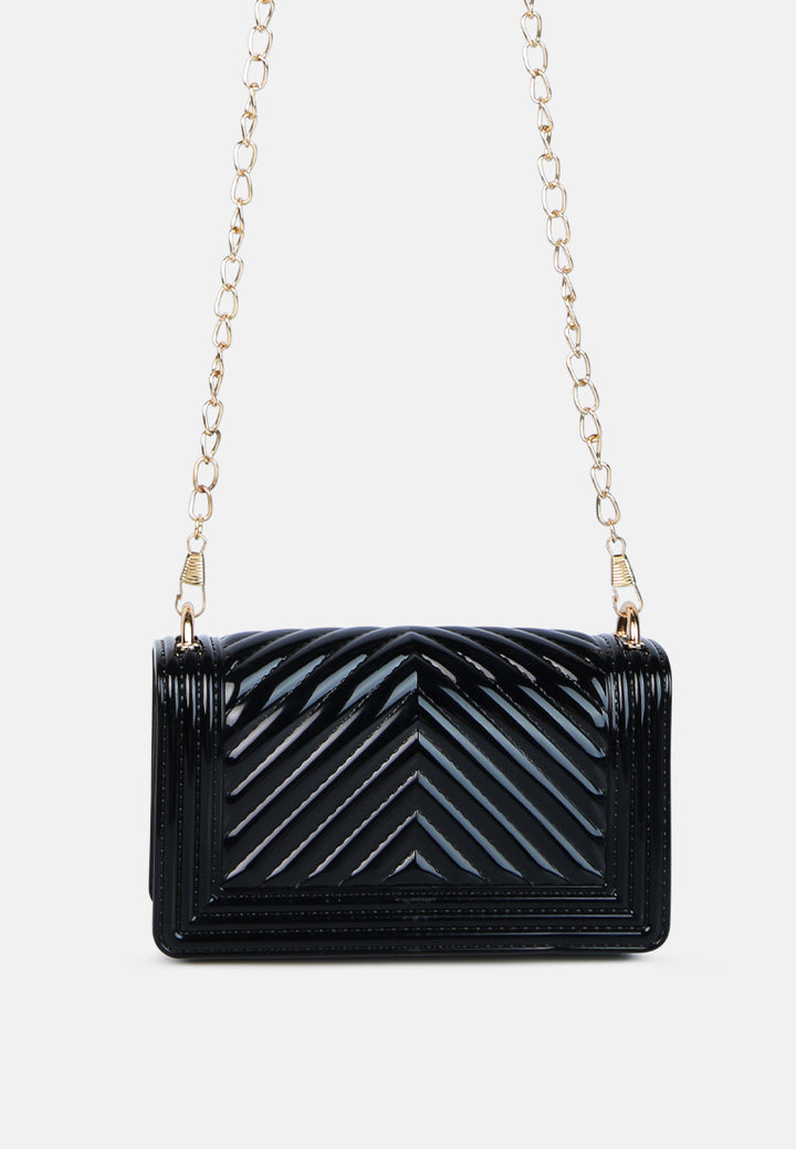 jelly quilt pattern sling bag#color_black