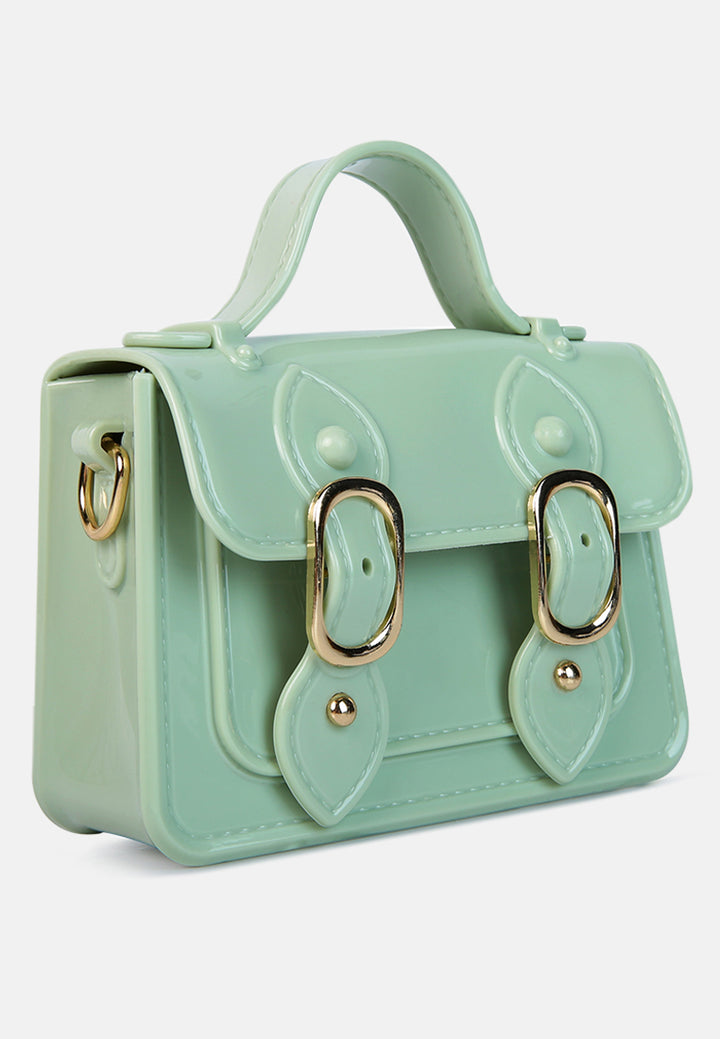 jelly saddle sling bag#color_mint