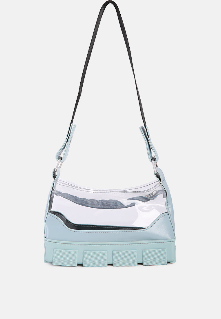 Clear Utility Handbag#color_light-blue