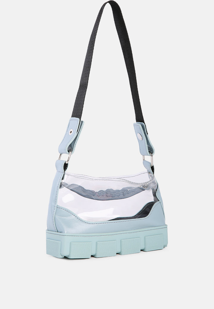 Clear Utility Handbag#color_light-blue