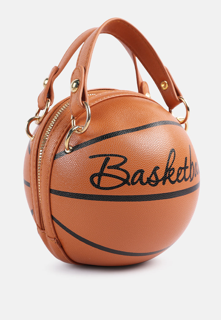 basketball sling bag#color_brown